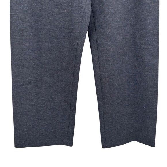 Eileen Fisher Viscose Italian Wool Knit Wide Leg Pants Gray Medium Petite NWT - Picture 5 of 7